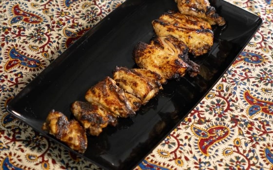 جوجه کباب با استخوان (یک سیخ)
