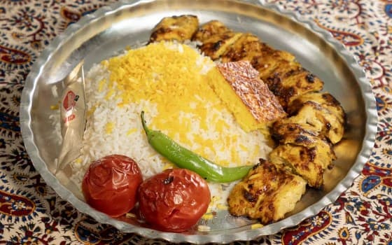 چلو جوجه کباب بی استخوان